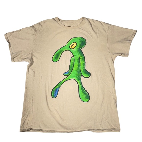 Nickelodeon Other - Nickelodeon Large Tan Squidward Bold and Brash Meme Tshirt